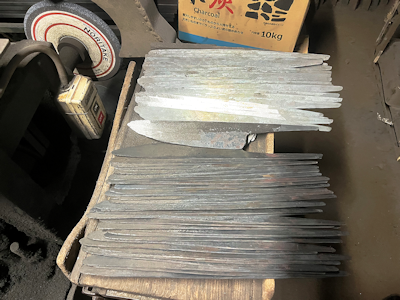 打磨後的刀刃。