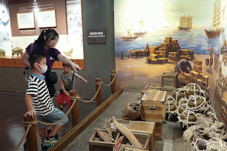 古代時香藥進口的場景。