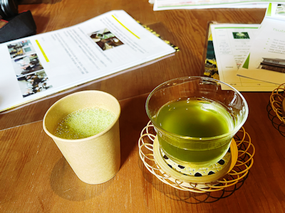 自家製作的綠茶。