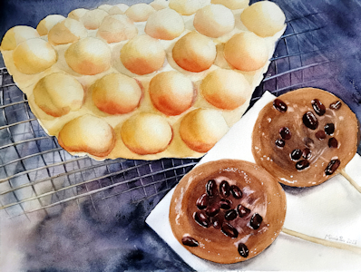 太平山下美食(二)/水彩－潘鳳美